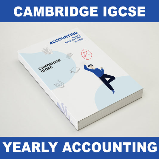 [Latest until June 2023 🔥🔥] IGCSE Past Year Papers (Yearly) Accounting 0452 3/5/7 Year Series